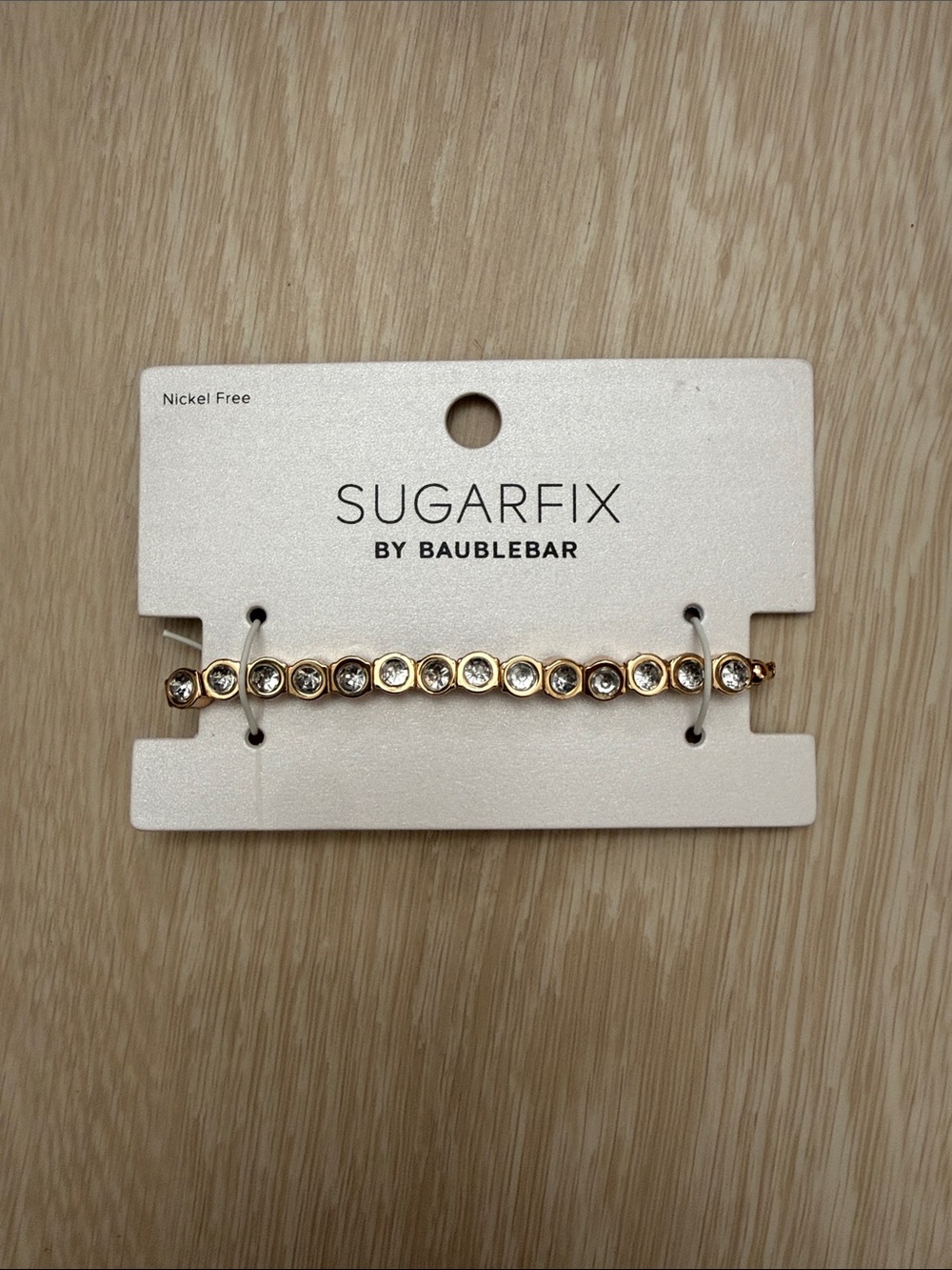 Sugarfix by BaubleBar Gold Crystal Tennis Bracelet